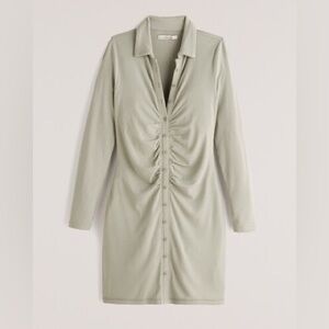 Abercrombie Ruched Body Con Sweater Dress